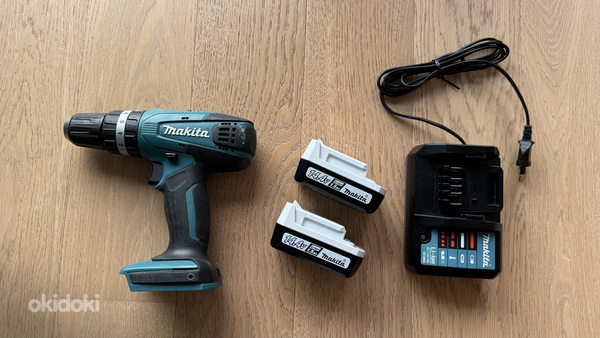 Akulööktrell Makita HP347D + 2 akut + laadija + kohver