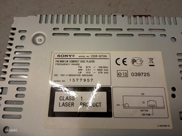 Sony CDX-GT24 Автомагнитолa (фото #3)
