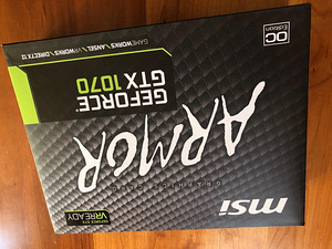 MSI Armor GTX 1070 8GB (1 foto / 3)