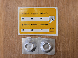 Simparica 80mg, koertele puukide ja kirpude vastu (2 foto / 2)