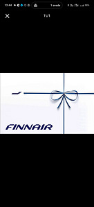 Продается подарочная карта / ваучер Finnair