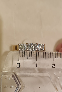 Teemantsõrmus 1,11ct 585 -7,7 g (5 foto / 5)