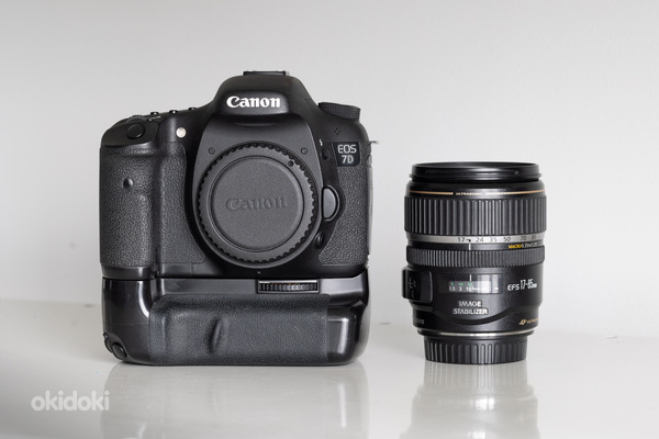 Canon 7D + Canon EF-S 17-85mm f/4-5.6 IS USM + подставка для аккумулятора (фото #1)