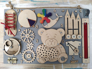Busyboard (uus, craftmade), lapse arenguks mänguasi. (5 foto / 7)