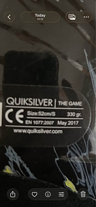 Laste Quiksilveri kiiver, suurus S, 52 cm. (6 foto / 6)