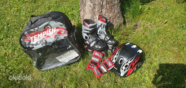 Ролики, р.26-29 + шлем + защита + рюкзак (фото #1)