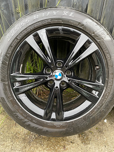 Оригинальные диски BMW 5x112 + шины 225/55/17 + датчики (2 фото из 9)