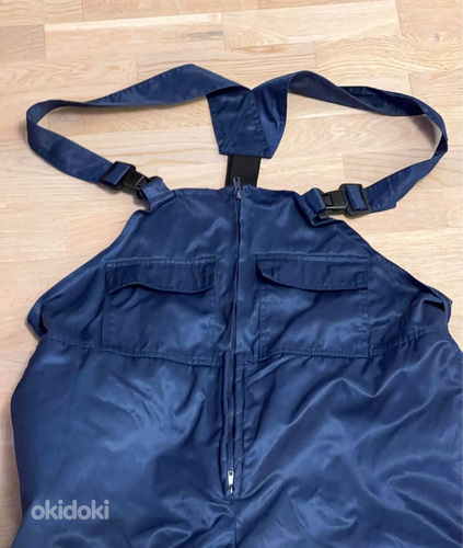 Зимние рабочие брюки с подтяжками XL