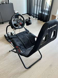 Rool Logitech G29 + Kokkupandav tool Playseat (PS4, PS5, PC) (2 foto / 2)