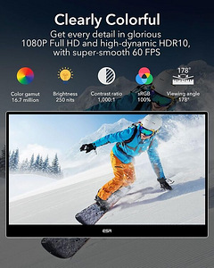 ESR TH-156FC 15.6" Full HD portatiivne IPS monitor (9 foto / 10)