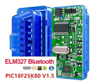 ELM327 v.1.5 bluetooth OBD2 диагностический адаптер PIC-чип (1 фото из 3)