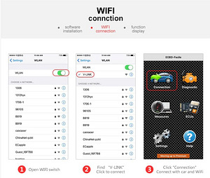 OBD2 WiFi v.1.5 autodiagnostika adapter IOS iPhone, Android (5 foto / 7)