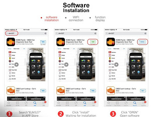 OBD2 WiFi v.1.5 autodiagnostika adapter IOS iPhone, Android (6 foto / 6)