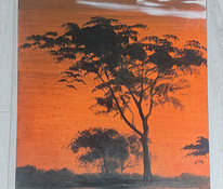 Картина «Африканский рассвет». Масло.