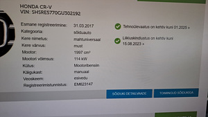 Honda CR-V 2017 (4 foto / 4)