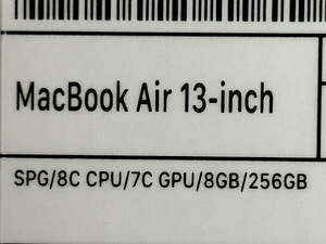 M: Apple MacBook Air M1 13.3" 8GB,256GB / 2023a./ iDeal (7 foto / 7)