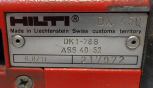 Naelapüss Hilti DX 450 + Karp (7 foto / 7)