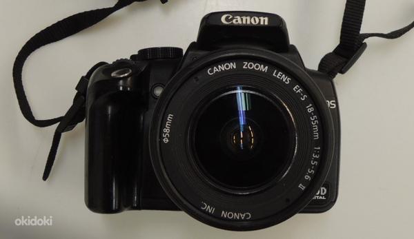 Peegelkaamera Canon 350D + laadija + objektiiv + kott (foto #4)