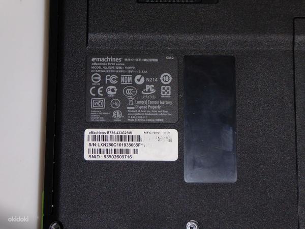 Sülearvuti eMachines E725 + laadija (foto #4)