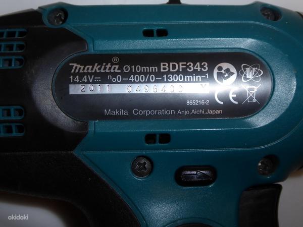 Аккумуляторная дрель Makita BDF343 + Аку 14,4v + Зарядка (фото #4)