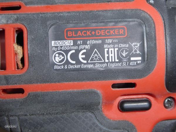 Аккумуляторная дрель-шуруповерт BLACK+DECKER BDCDC18 (фото #6)