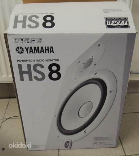 Kõlarid Yamaha HS8 White + karp (foto #7)