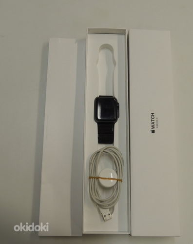 Nutikellad Apple Watch Series 3 42mm aku 93% + karp (foto #2)