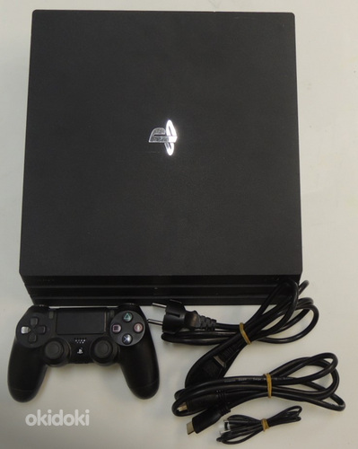 Игровая консоль PS4 Pro 1tb + провода + геймпад (фото #2)