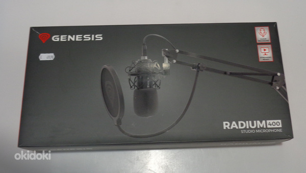 Mikrofon Genesis Radium 400 (NGM-1377) + Karp + Tšekk, UUS! (foto #5)