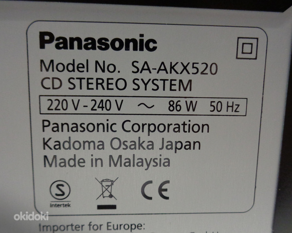 Muusikakeskus Panasonic SC-AKX520 (ilma puldita) (foto #6)