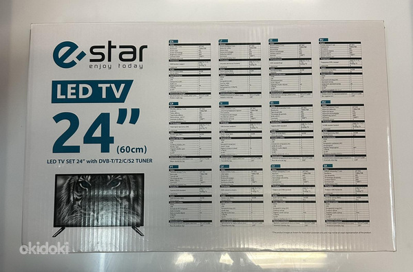 Телевизор E-Star LEDTV24D5T2 + Пульт + Коробка (фото #3)