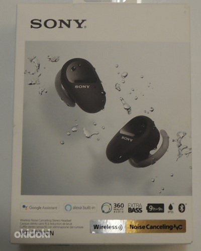 Bluetooth kõrvaklapid Sony WF-SP800N + karp (foto #2)