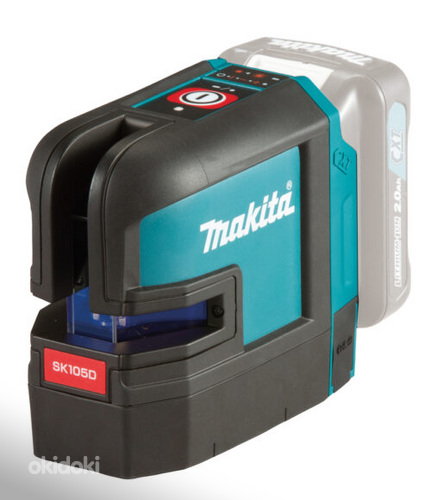 Крестовой лазер Makita SK105D + ак 2,0Ач + насадки + сумка (фото #1)