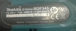 Akutrell Makita BDF343 + 2tk. Aku 1,3Ah 14,4v + Laadija (4 foto / 6)