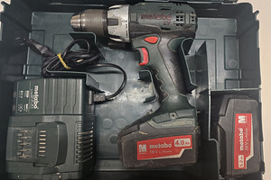 Akutrell Metabo BS 18 LT + aku 4,0/5,2Ah + kohver + laadija