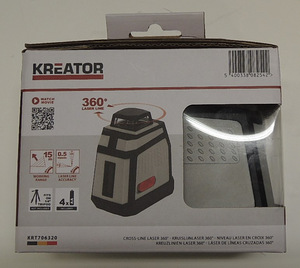 Laaser nivelir Cross Line laser Kreator KRT706320 + karp (2 foto / 7)