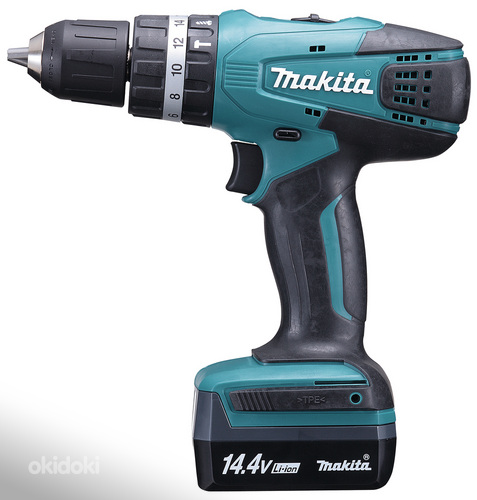 Akutrell Makita DHP347D + 2tk Aku + laadija + kohver
