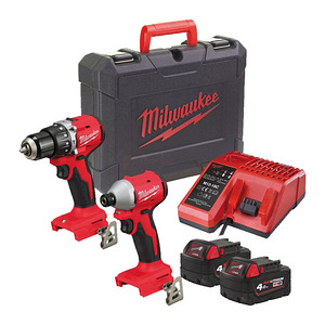 Аккумуляторные дрели Milwaukee M18 BLCPP2A + чемодан (1 фото из 5)