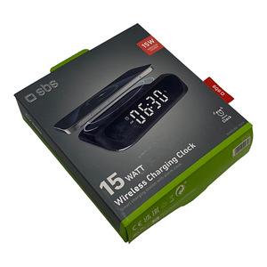 SBS alarm clock + wireless charger 15W (1 foto / 4)