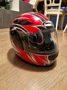 Kiiver Мотоциклетный шлем MDS Edge Multi Ray, красный, размер L