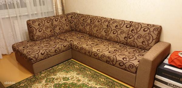 Угловой диван-кровать c ящиком для белья (фото #1)