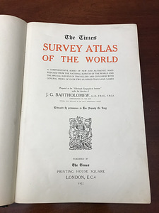 The Times Atlas & Gazetteer Of The World 1922 (5 foto / 6)