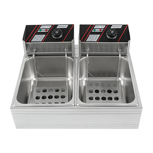 12L (6L + 6L) 5000W (2*2500W) качественная фритюрница новая (6 фото из 8)