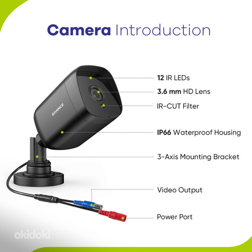 4x 2MP Full HD kaamerat + salvestusseade valva (maa)kodu (foto #8)