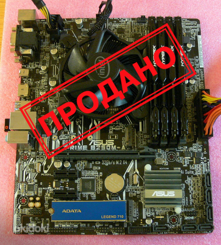 ASUS Prime B250M-A, i5-7500, DDR4 16GB, SSD 256GB M.2