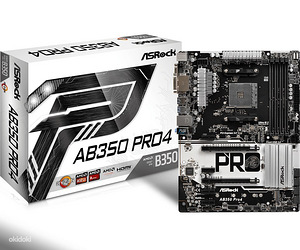 AsRock AB350 Pro4, Ryzen 5 3400G, DDR4 16GB, SSD 250GB M.2 (1 foto / 10)