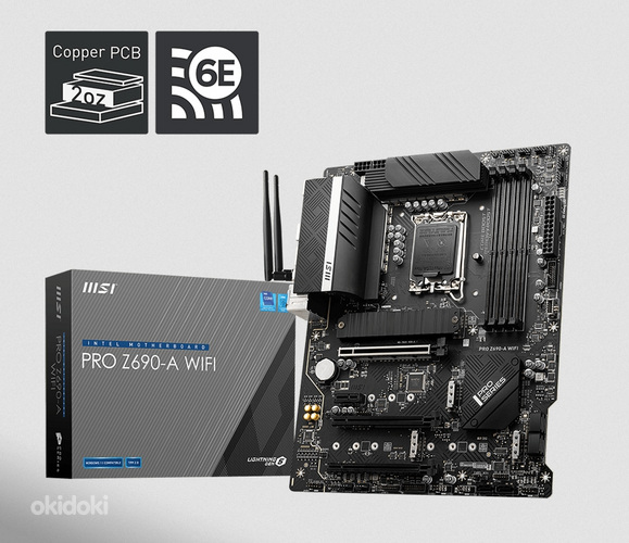 MSI PRO Z690-A WiFi, i5-13400F, DDR5 32GB, SSD 512GB M.2