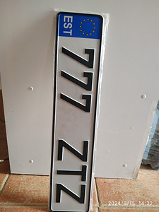 Uued järjekorranumbrid 777 ZTZ