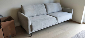 Серый диван-кровать