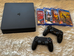 Playstation 4 Slim 1TB + 4 mängu (1 foto / 1)